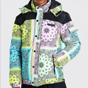 Men’s Bandana Puffer Jacket